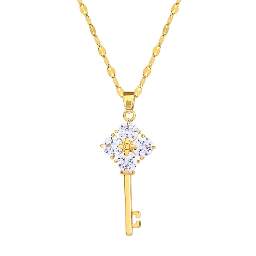Halskette Key Krystal