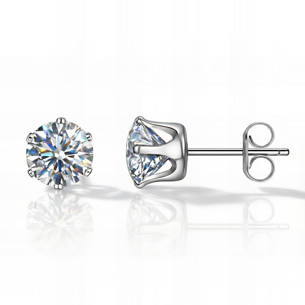 White Zirk Earrings