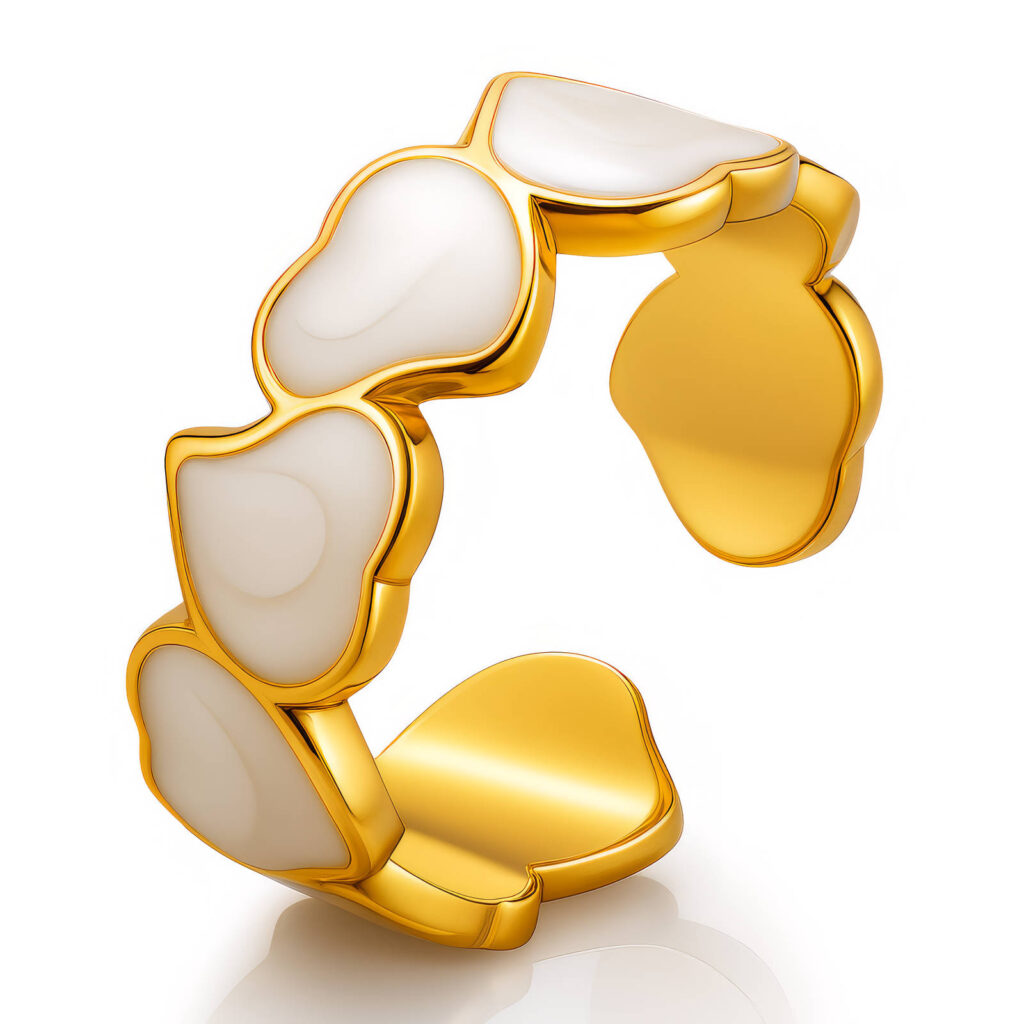 Prsteň Heart Pearl