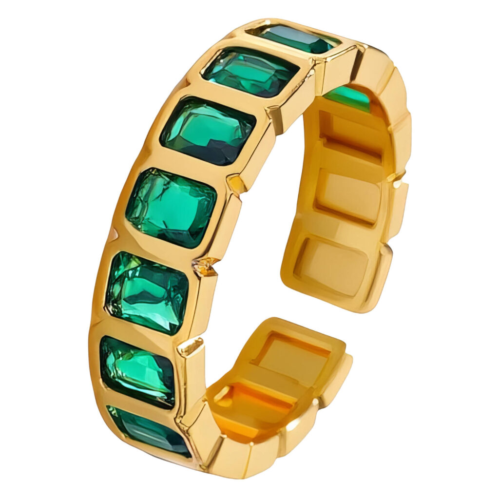 Green Columbia Cuff Bracelet