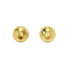 Daily Gold 14k Smooth Hemisphere Gold Stud Earrings